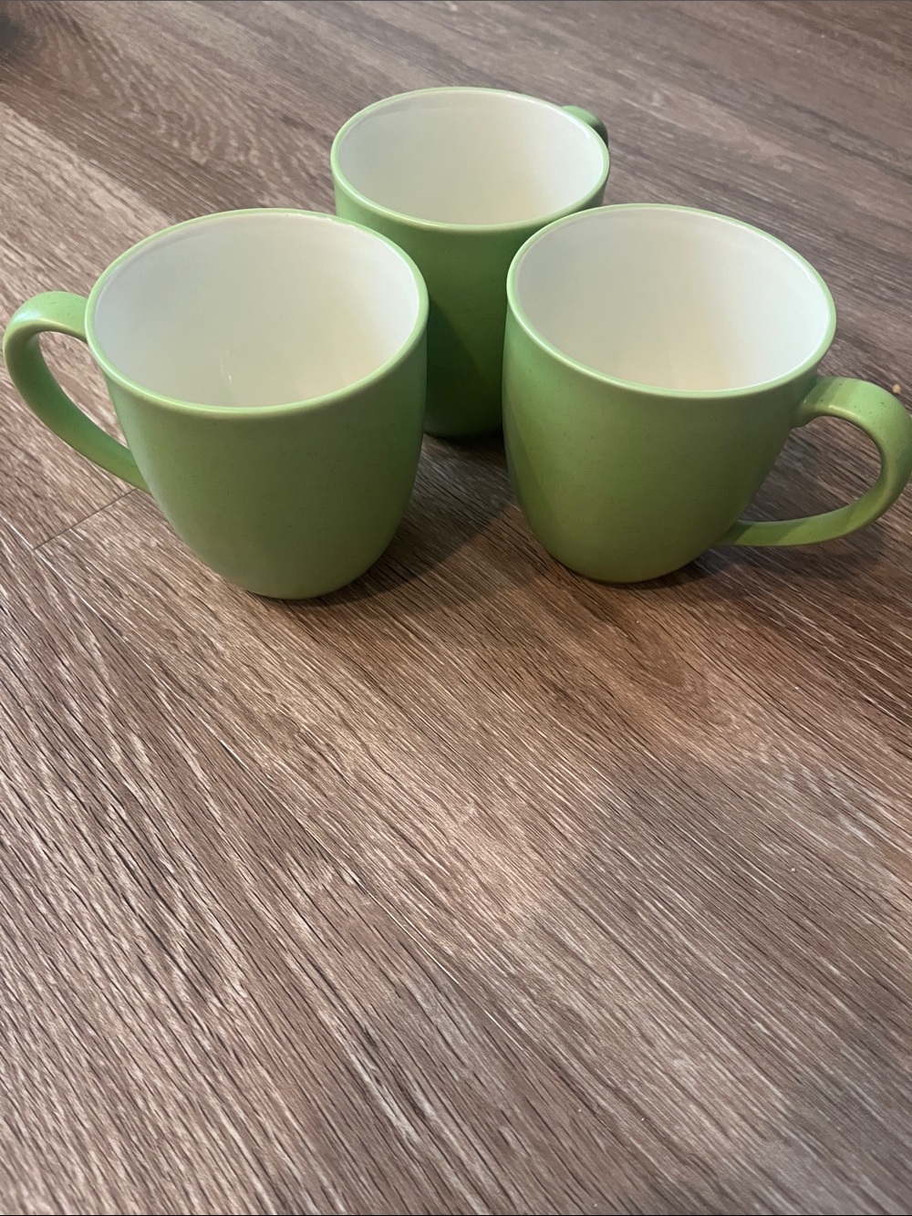Noritake Colorwave Set of 3 Apple Green Ceramic Mugs